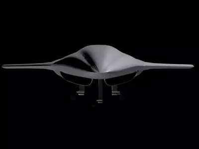Low-Poly FPV Drone Game-Ready UAV FBX OBJ Low-poly 3D model