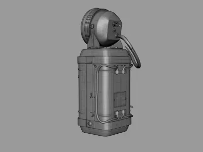 Old Mining Lantern - Game Ready - 3D Model 3D model