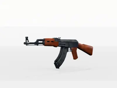 Ak47 GUN Low-poly 3D model buy