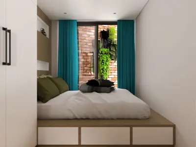 Industrial House and Full Interior 3D model