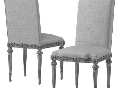 theodore alexander fontenay chair 3D model