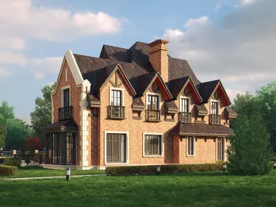 Private house 3D model 9