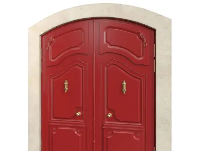 Entrance classic door 136 3D model