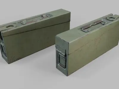 German WW2 ammo box Low-poly 3D model