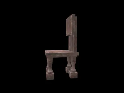 Old Chair Low-poly 3D model purchase