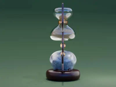 hourglass Low-poly 3D model