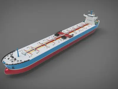 Shipping tanker 3D model