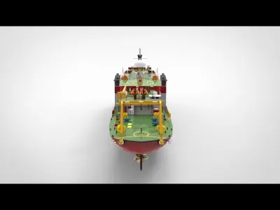 Research Ship 3D model