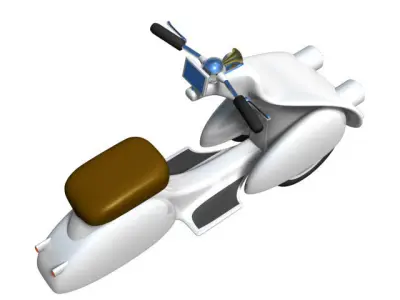 Scooter 3D model 9