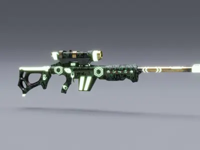 WEAPON SLR MILITARYSTYLE Low-poly 3D model