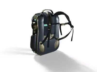 Sci-Fi Backpack - Modular Combat Pack  3D model