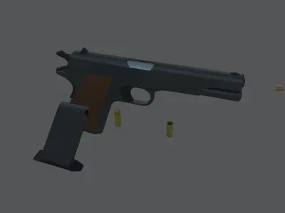 Colt 1911 Low-poly 3D model