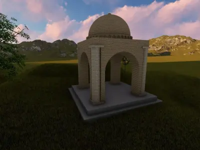 chahar taghi  3D model