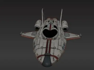 space ship 3D model