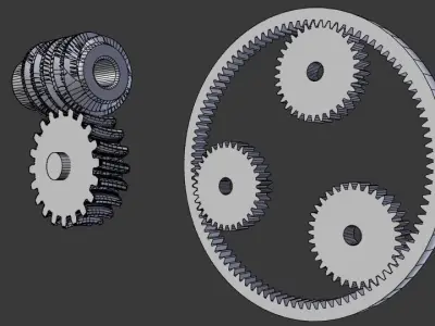 Gears Collection set of 3D model