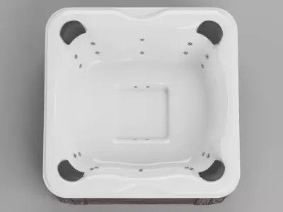 - Hot Tub Wooden- 3D model
