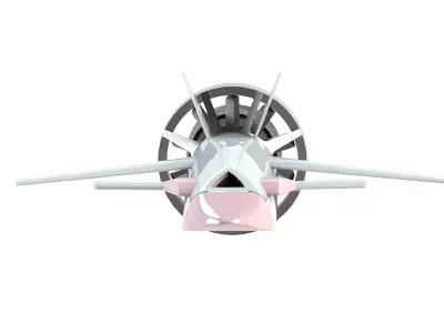 VX 91 SPECTER INTERCEPTOR  ROGUE ENGINE VARIANT Free low-poly 3D model