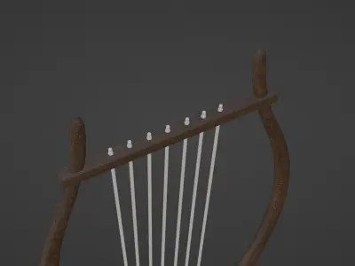 Apollos Lyre - Greek Mythology Low-poly 3D model