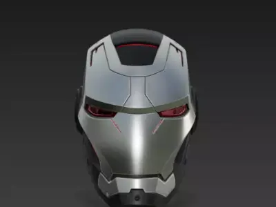 Iron Man Crimson Cybernetic Assault Helmet 3D Model War Gear 3D model