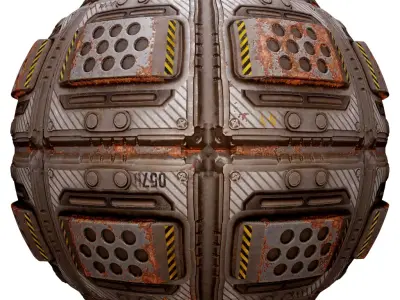 PBR Seamless Sci-Fi Texture 51 Low-poly 3D model