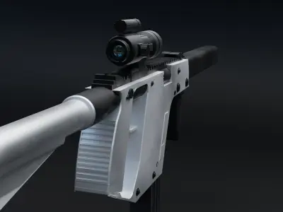 VECTOR Submachine Gun  Low-poly 3D model