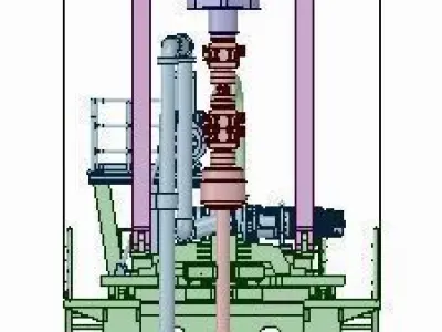 Drilling rig for ship model as cargo 3D print model
