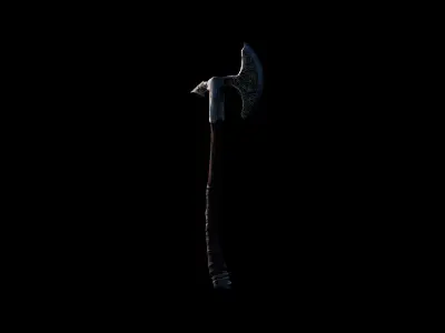 Axe - Battleaxe Low-poly 3D model