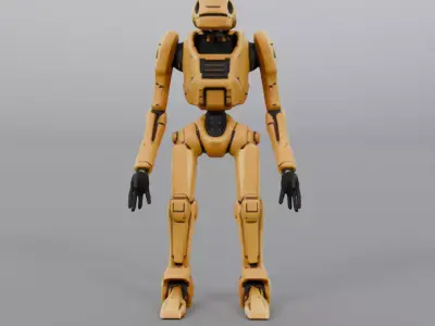 humanized robot 3D model