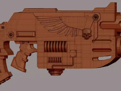 Bolt Gun 3D model purchase