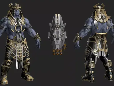 202106027 armor of character in starcraft 3D model
