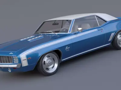 1969 Chevrolet Camaro SS Coupe 3D model purchase