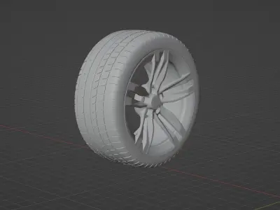 Wheel 3d Free low-poly 3D model by HT-3d-World