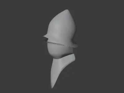 Helmet with mask 3D model