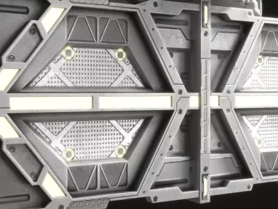 Sci-fi Container v3 Low-poly 3D model
