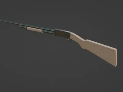 3D SHOTGUN MODEL Low-poly 3D model purchase