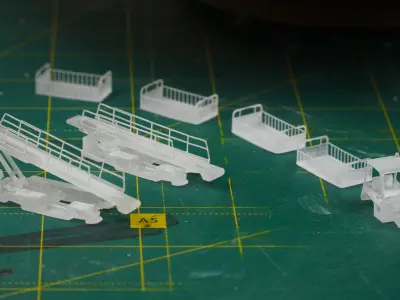 Aircraft diorama set  3D print model