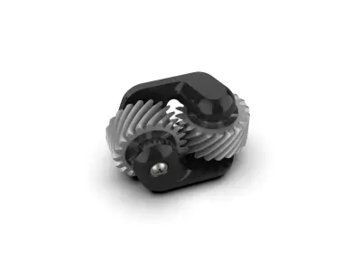 Gear Fidget Spinner Style 3D print model
