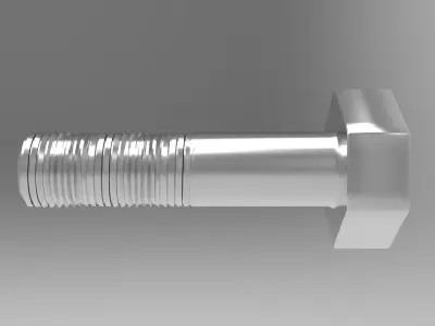 Bolt only 3D model