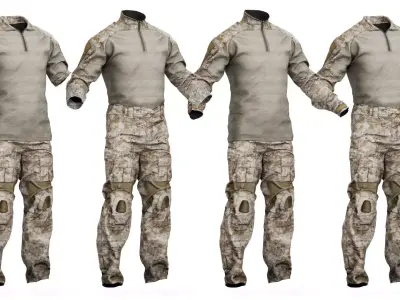 CRYE PRECISION COMBAT UNIFORM G2 Low-poly 3D model