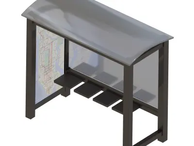 Full package of low-poly road signs Low-poly 3D model