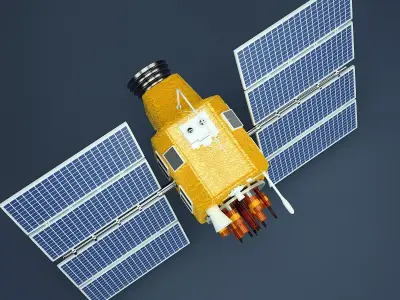 GPS Satellite 3D model