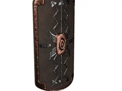 Ancient Roman shield 3D model
