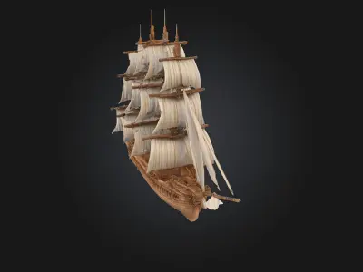 Majestic Voyager  Sail the Seas of Dreams 3D model