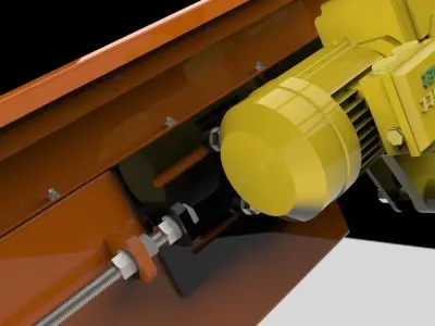 Belt conveyor 3D model buy