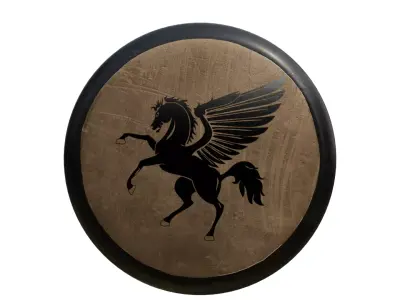 The famous Hoplon shield 3D model