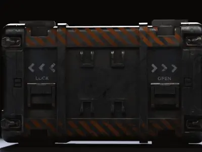 Sci-fi Box Low-poly 3D model purchase