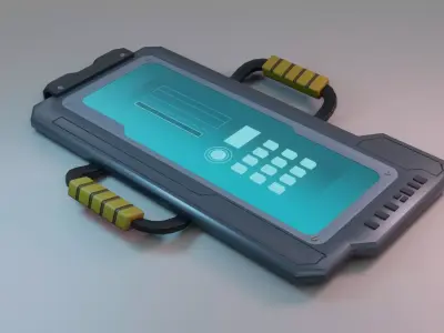 Sci-Fi Tablet - Low Poly - Game Ready - PBR Low-poly 3D model