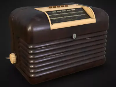 1950 Bush DAC10 Vintage Radio Free 3D model
