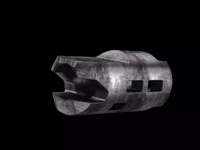 Muzzle brake technical part  3D model