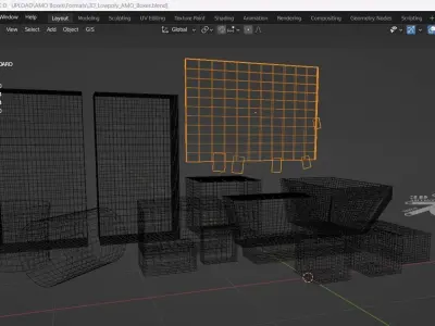 Ammo Boxes Low-poly 3D model buy
